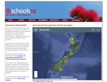 Tablet Screenshot of ibschoolsnz.org.nz